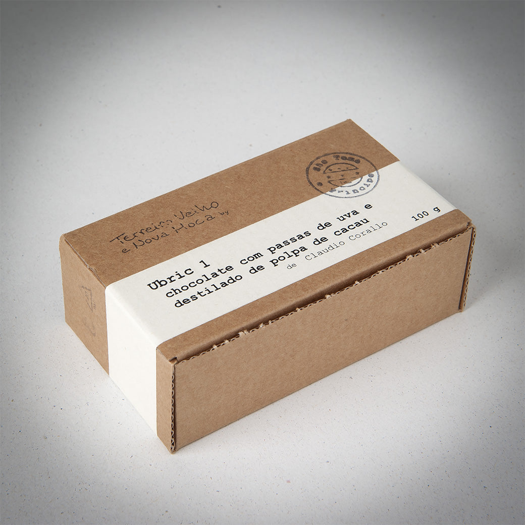 Claudio Corallo, UBRIC 1 70% Chocolate with Raisins Macerated in Corallo Cocao Pulp Distillate 100 g
