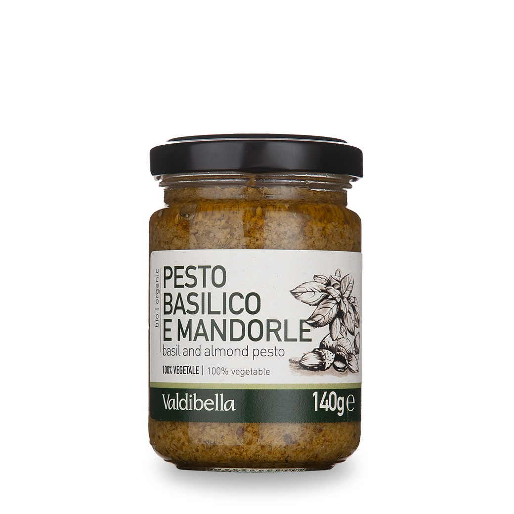 Basil and almond pesto, Organic 140g