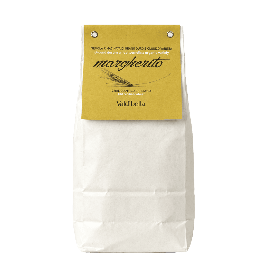 Organic finely milled Margherito wheat semolina 1 kg