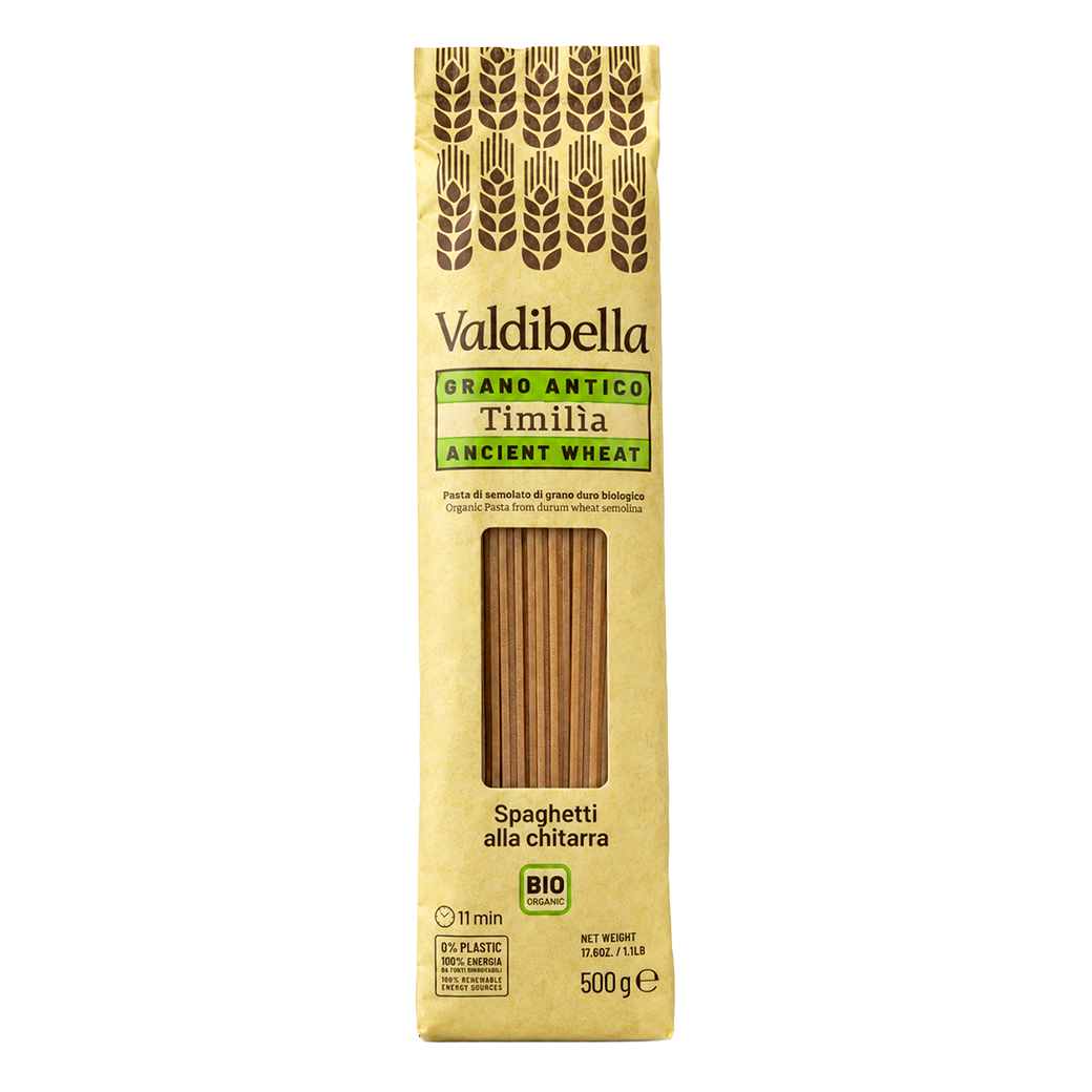 Organic Timilìa wheat spaghetti alla chitarra pasta 500 g