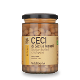 Sicilian chickpeas cooked in unsalted water, organic