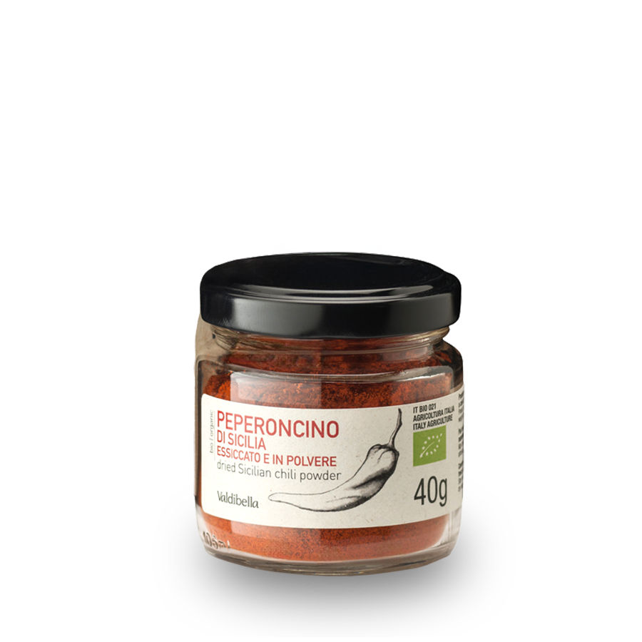 Dried Sicilian chili powder, Organic 40g