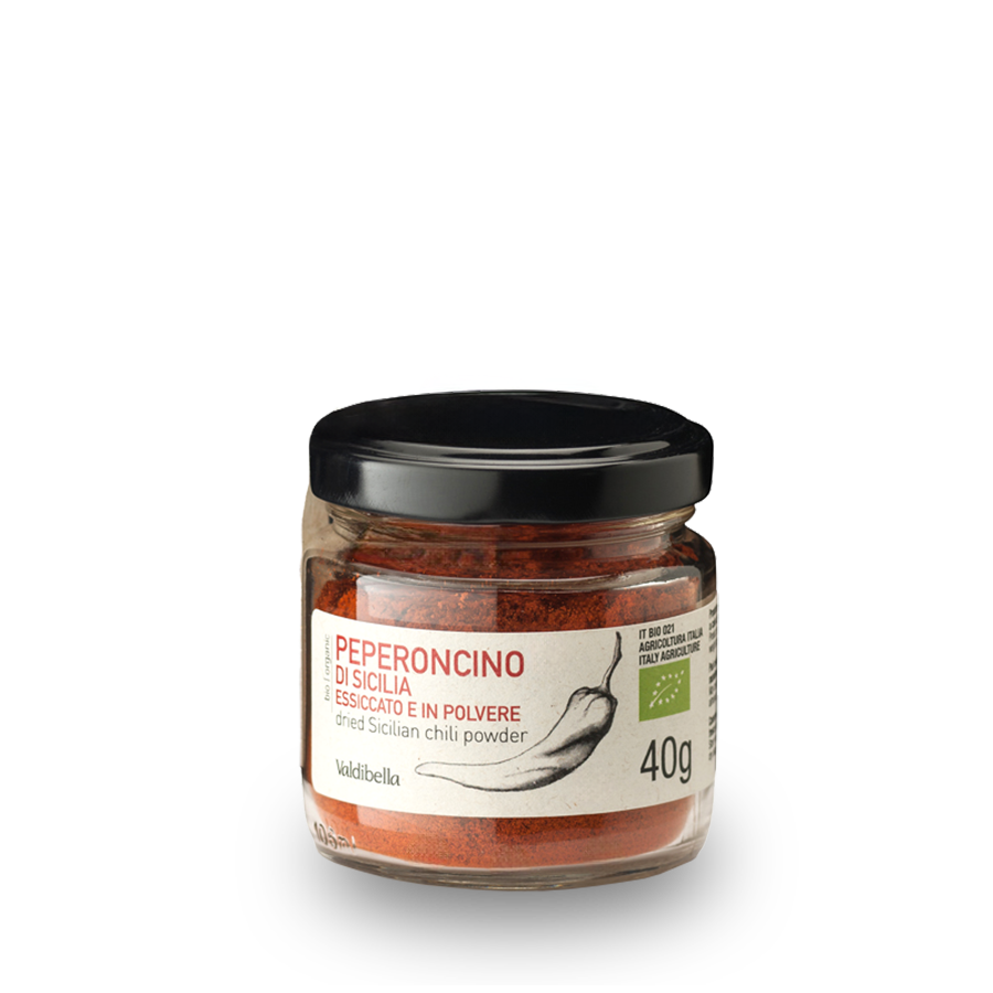 Dried Sicilian chili powder, organic
