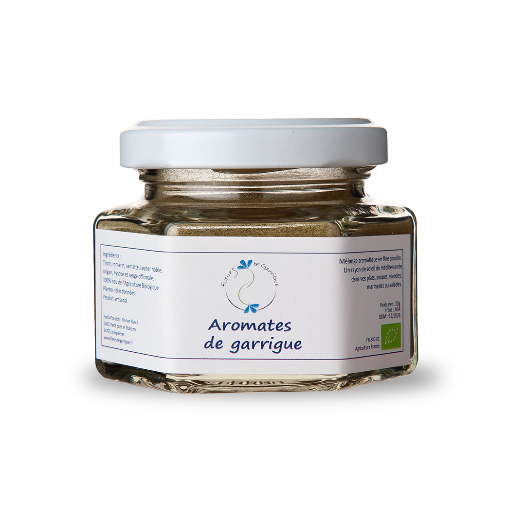 Fleurs de Garrigue, Bylinky z Garrigue bio 25g