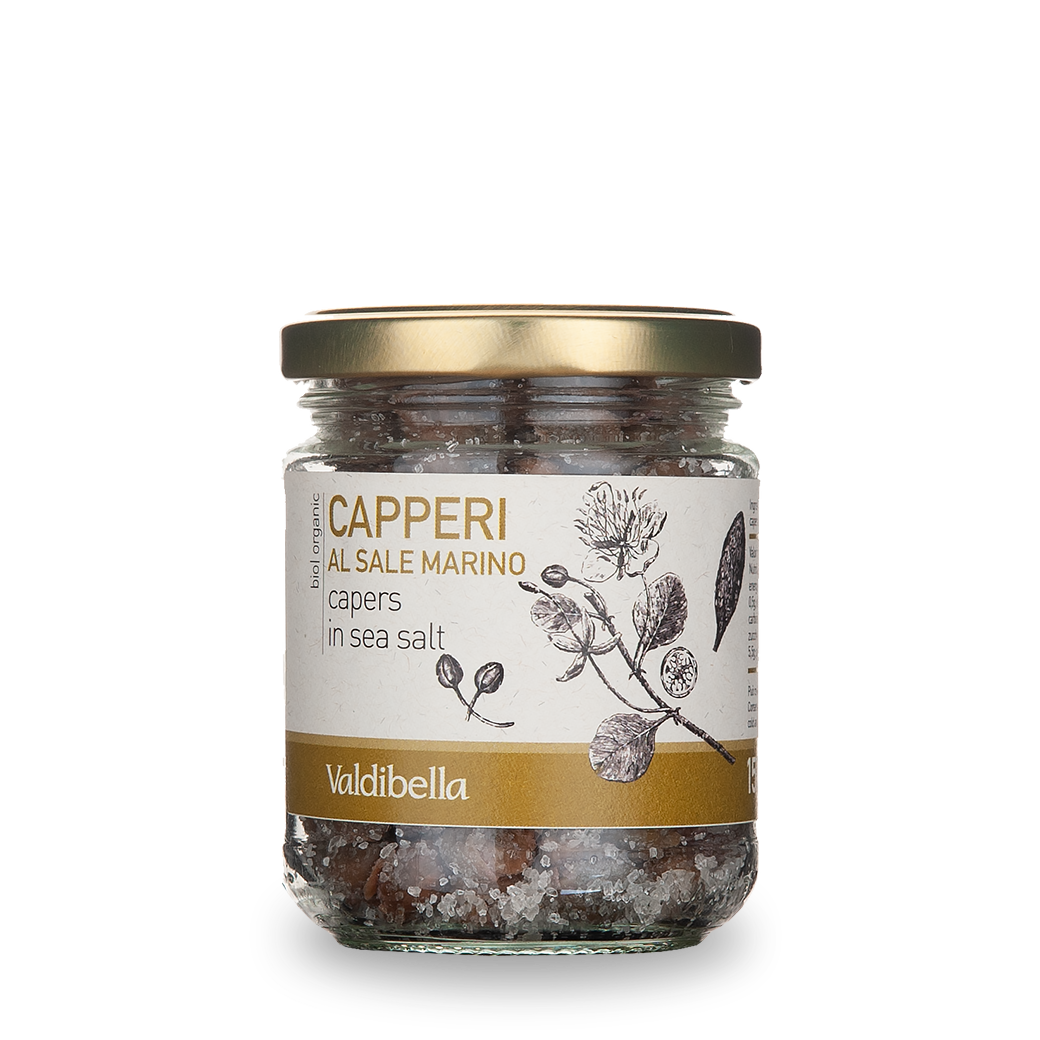 Organic capers in salt 150 g