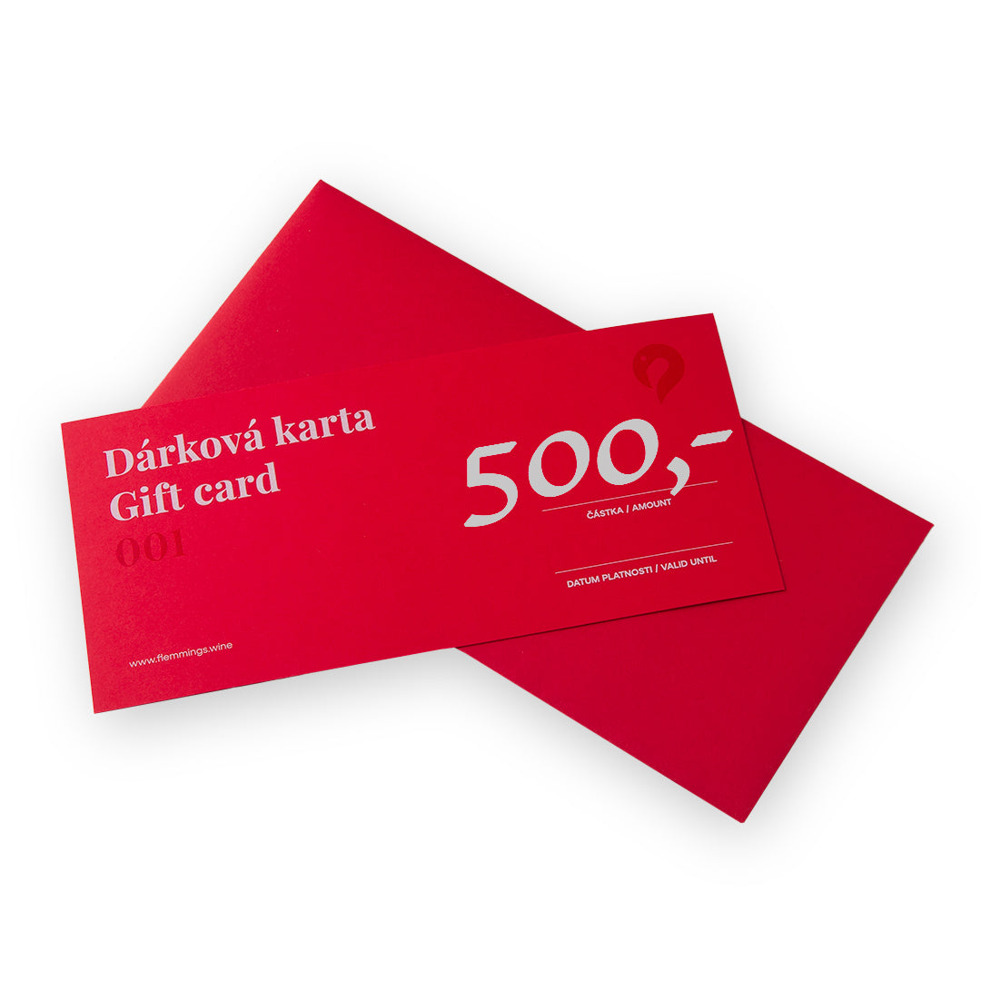 Gift card worth CZK 500