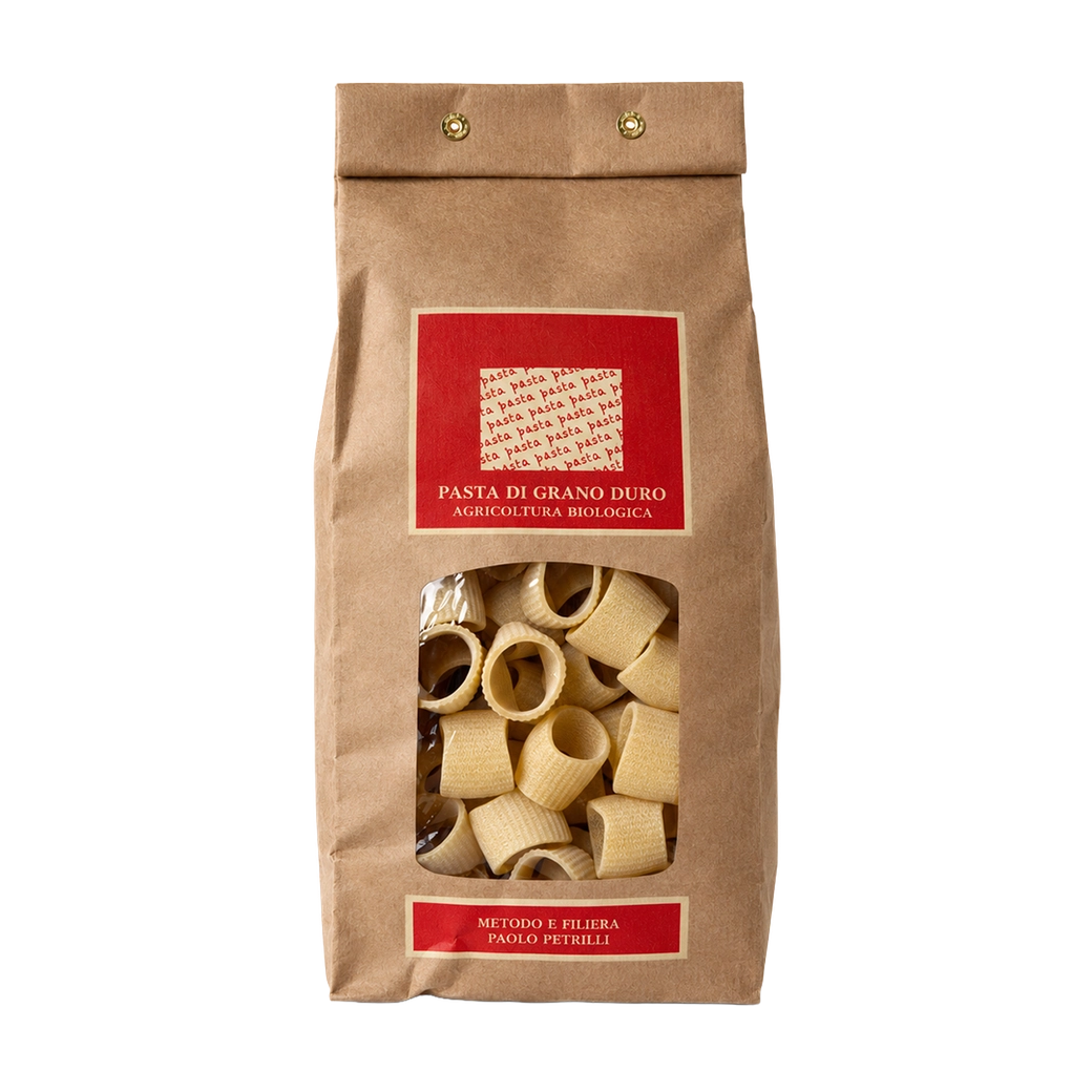 Durum Wheat Semolina Mezze Paccheri Rigati Pasta 500 g