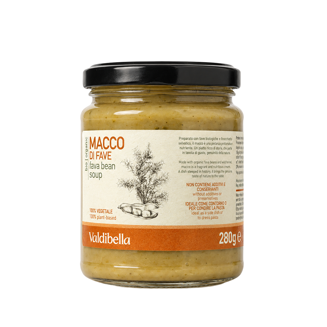 Organic broad bean purée 220 g