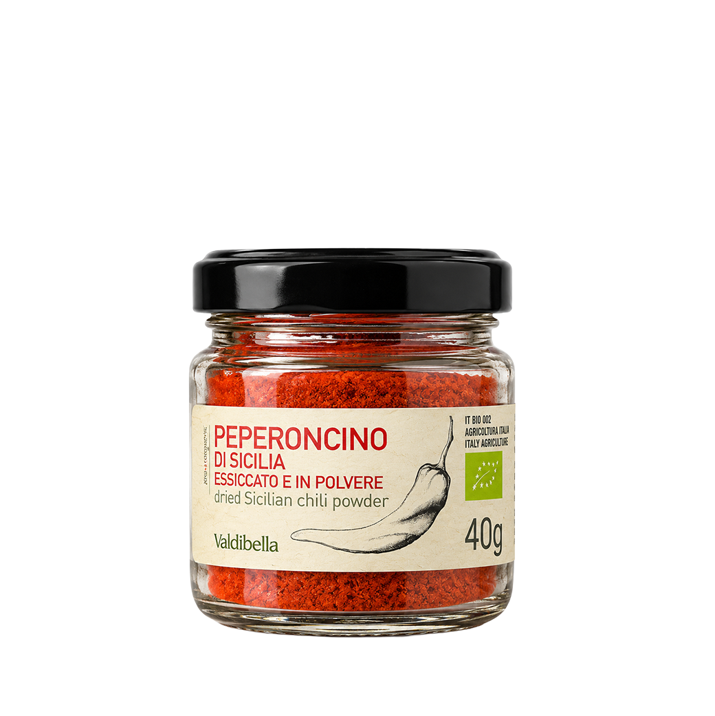 Dried Sicilian chili powder, organic