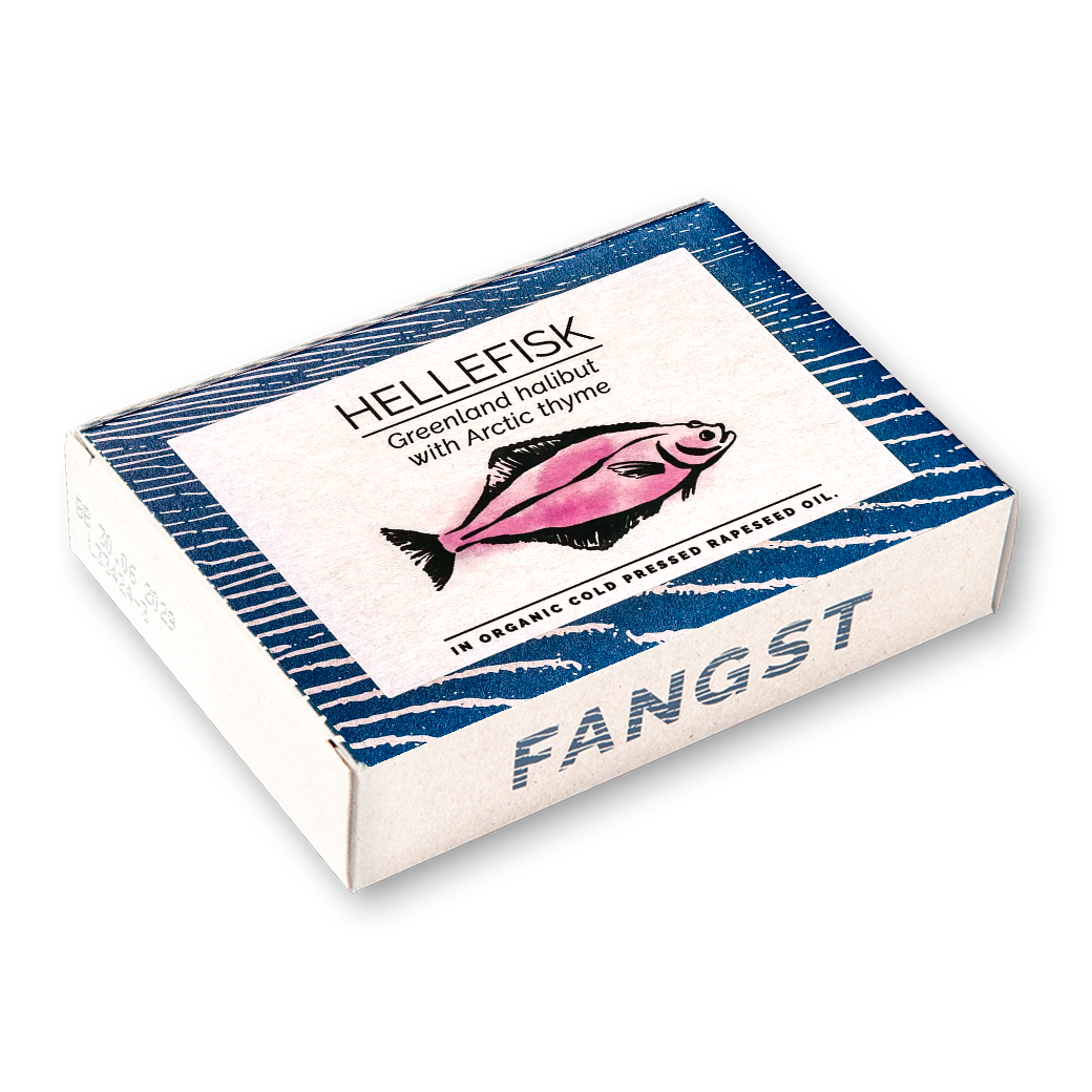 FANGST, HELLEFISK (halibut) Grónsko. S arktickým tymiánem a za studena lisovaném v řepkovém oleji.